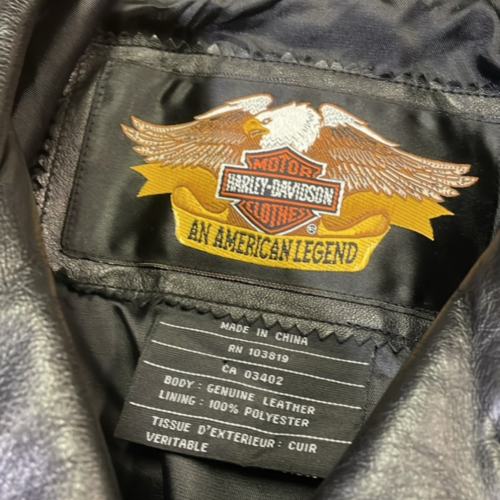 Harley-Davidso Riding Leather Jacket - Picture 2 of 11
